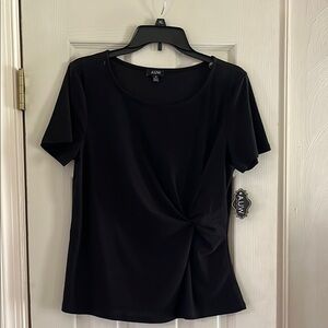 Alyx Elegant Black Short Sleeve Top
